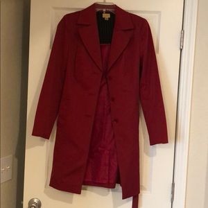 Caslon Dark Red Coat